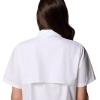 Columbia Women’s Brea Falls Woven Short Sleeve(White)