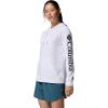 Columbia Women’s Columbia Trek Graphic Hoodie(White/Gem Columbia Sleeve)