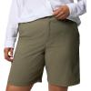 Columbia Womens Leslie Falls Long Short II(Stone Green)
