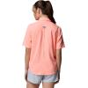 Columbia Women’s PFG Castback Woven Short Sleeve(Tiki Pink)
