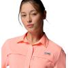 Columbia Women’s PFG Castback Woven Short Sleeve(Tiki Pink)