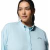 Columbia Women’s PFG Tamiami II Long Sleeve Fishing Shirt, Marine Light, Medium