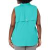 Columbia Women’s PFG Tamiami Sleeveless Shirt(Electric Turquoise)