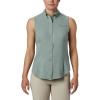 Columbia Women’s PFG Tamiami Sleeveless Shirt(Light Lichen)