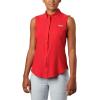 Columbia Women’s PFG Tamiami Sleeveless Shirt(Red)