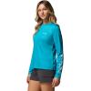 Columbia Women’s PFG Tidal Tee Original Chill Long Sleeve(Ocean Teal/Original Chill)