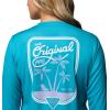 Columbia Women’s PFG Tidal Tee Original Chill Long Sleeve(Ocean Teal/Original Chill)