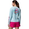 Columbia Women’s PFG Tidal Tee Palm Waves Long Sleeve(Marine Light/Flamingo Isle)