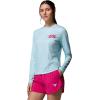 Columbia Women’s PFG Tidal Tee Palm Waves Long Sleeve(Marine Light/Flamingo Isle)