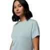 Columbia Women’s Parsons Point Back Graphic Tee(Crushed Blue Heather/Floral Fun)