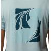 Columbia Women’s Parsons Point Back Graphic Tee(Crushed Blue Heather/Floral Fun)