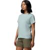 Columbia Women’s Parsons Point Back Graphic Tee(Crushed Blue Heather/Floral Fun)