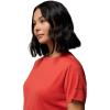 Columbia Women’s Parsons Point Back Graphic Tee(Poppy Red Heather/Floral Fun)