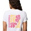 Columbia Women’s Parsons Point Back Graphic Tee(White/Floral Fun)