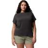 Columbia Women’s Parsons Point Short Sleeve Logo Tee(Black Heather)