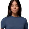 Columbia Women’s Parsons Point Short Sleeve Logo Tee(Collegiate Navy Heather)