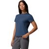 Columbia Women’s Parsons Point Short Sleeve Logo Tee(Collegiate Navy Heather)