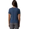 Columbia Women’s Parsons Point Short Sleeve Logo Tee(Collegiate Navy Heather)