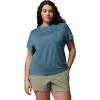 Columbia Women’s Parsons Point Short Sleeve Logo Tee(Everblue Heather)