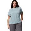 Columbia Women’s Parsons Point Short Sleeve Logo Tee(Marine Light Heather)