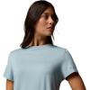 Columbia Women’s Parsons Point Short Sleeve Logo Tee(Marine Light Heather)