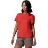 Columbia Women’s Parsons Point Short Sleeve Logo Tee(Poppy Red Heather)