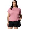 Columbia Women’s Parsons Point Short Sleeve Logo Tee(Rosette Heather)