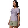 Columbia Womens Parsons Point Short Sleeve Scoop Tee(Lavender Pearl Heather/Canopy View)