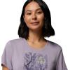 Columbia Womens Parsons Point Short Sleeve Scoop Tee(Lavender Pearl Heather/Canopy View)