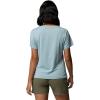 Columbia Womens Parsons Point Short Sleeve Scoop Tee(Marine Light Heather/Canopy View)