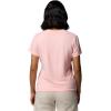 Columbia Womens Parsons Point Short Sleeve Scoop Tee(Pink Sand Heather/Canopy View)