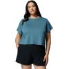 Columbia Womens Parsons Point Short Sleeve Tee(Everblue Heather)