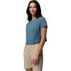 Columbia Womens Parsons Point Short Sleeve Tee(Everblue Heather)