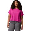 Columbia Womens Parsons Point Short Sleeve Tee(Fuchsia Heather)