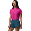 Columbia Womens Parsons Point Short Sleeve Tee(Fuchsia Heather)
