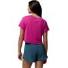 Columbia Womens Parsons Point Short Sleeve Tee(Fuchsia Heather)