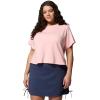 Columbia Womens Parsons Point Short Sleeve Tee(Pink Sand Heather)