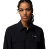 Columbia Womens Silver Ridge Elite Woven Long Sleeve(Black)