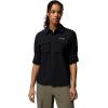 Columbia Womens Silver Ridge Elite Woven Long Sleeve(Black)