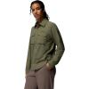 Columbia Womens Silver Ridge Elite Woven Long Sleeve(Stone Green)
