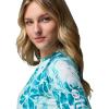 Columbia Women’s Super Tidal Tee Long Sleeve(Ocean Teal/Hazyblooms)