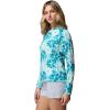 Columbia Women’s Super Tidal Tee Long Sleeve(Ocean Teal/Hazyblooms)