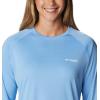 Columbia Women’s Tidal Tee II Long Sleeve Hoodie(Agate/Satin Pink Logo)