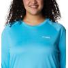 Columbia Women’s Tidal Tee II Long Sleeve Hoodie(Atoll/White Logo)