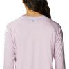 Columbia Women’s Tidal Tee II Long Sleeve Hoodie(Aura/White Logo)