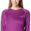 Columbia Women’s Tidal Tee II Long Sleeve Hoodie(Berry Jam/Fairytale Logo)