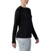Columbia Women’s Tidal Tee II Long Sleeve Hoodie(Black  Cirrus Grey Logo)