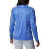 Columbia Women’s Tidal Tee II Long Sleeve Hoodie(Blue Macaw Heather/Atoll Logo)