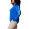 Columbia Women’s Tidal Tee II Long Sleeve Hoodie(Blue Macaw/Gulf Stream Logo)