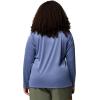Columbia Women’s Tidal Tee II Long Sleeve Hoodie(Bluebell Heather/White Logo)